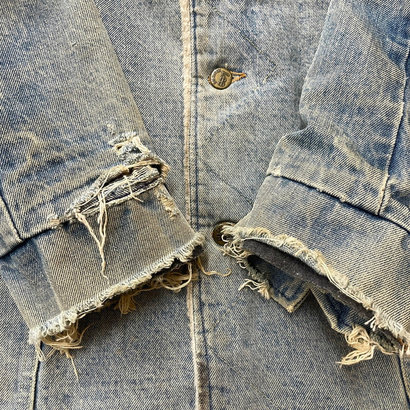 【現状渡し品】【メンズ】 Lee リー 70's STORM RIDER DENIM JACKET VINTAGE 70年代 ストームライダー デニムジャケット ライトアウター USA製 ヴィンテージ 145-251211-yy-14-tei サイズ：不明 カラー：インディゴ 万代Net店