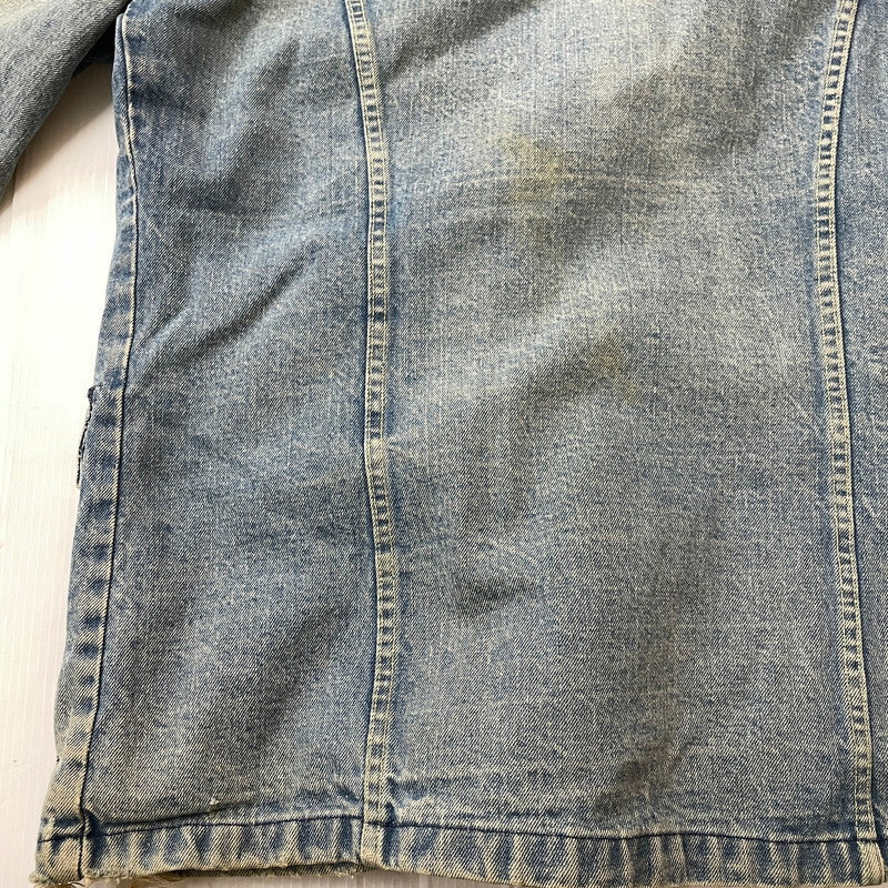 【現状渡し品】【メンズ】 Lee リー 70's STORM RIDER DENIM JACKET VINTAGE 70年代 ストームライダー デニムジャケット ライトアウター USA製 ヴィンテージ 145-251211-yy-14-tei サイズ：不明 カラー：インディゴ 万代Net店