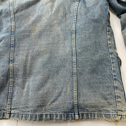 【現状渡し品】【メンズ】 Lee リー 70's STORM RIDER DENIM JACKET VINTAGE 70年代 ストームライダー デニムジャケット ライトアウター USA製 ヴィンテージ 145-251211-yy-14-tei サイズ：不明 カラー：インディゴ 万代Net店