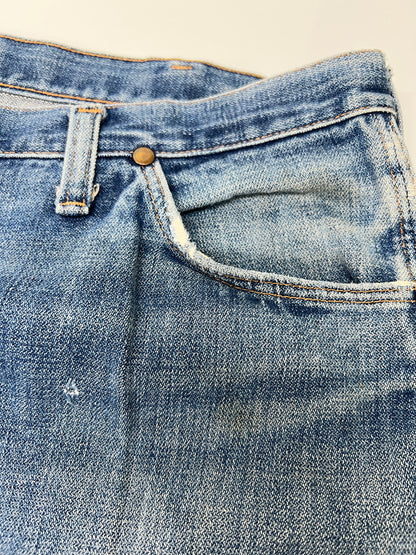 【現状渡し品】【メンズ】 WRANGLER ラングラー DAMAGE DENIM PANTS ダメージ デニムパンツ ボトムス ジーンズ 156-260830-kk-10-hon サイズ：表記消え 下記参照 カラー：ライトインディゴ 万代Net店