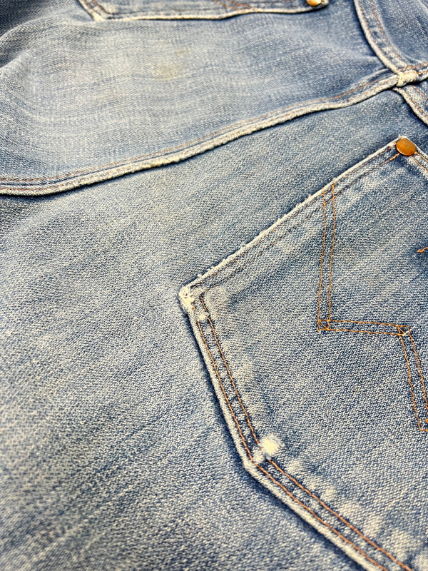 【現状渡し品】【メンズ】 WRANGLER ラングラー DAMAGE DENIM PANTS ダメージ デニムパンツ ボトムス ジーンズ 156-260830-kk-10-hon サイズ：表記消え 下記参照 カラー：ライトインディゴ 万代Net店