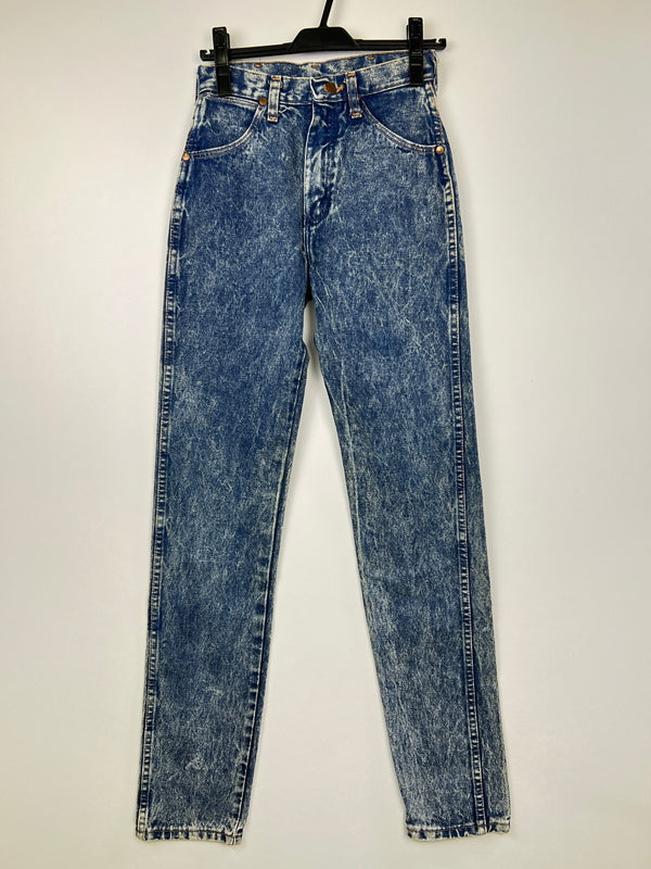 【中古品】【レディース】 WRANGLER ラングラー ACID WASH BLUE DENIM JEANS 14MWZGS アシッドウォッシュ ブルーデニムジーンズ ボトムス デニムパンツ 156-260830-kk-08-hon サイズ：5 カラー：ライトインディゴ 万代Net店