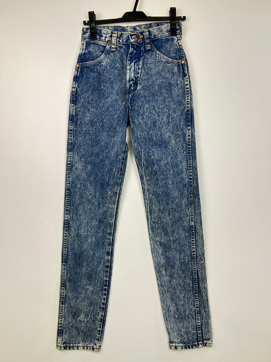 【中古品】【レディース】 WRANGLER ラングラー ACID WASH BLUE DENIM JEANS 14MWZGS アシッドウォッシュ ブルーデニムジーンズ ボトムス デニムパンツ 156-260830-kk-08-hon サイズ：5 カラー：ライトインディゴ 万代Net店