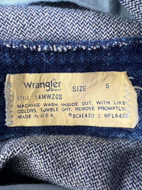 【中古品】【レディース】 WRANGLER ラングラー ACID WASH BLUE DENIM JEANS 14MWZGS アシッドウォッシュ ブルーデニムジーンズ ボトムス デニムパンツ 156-260830-kk-08-hon サイズ：5 カラー：ライトインディゴ 万代Net店