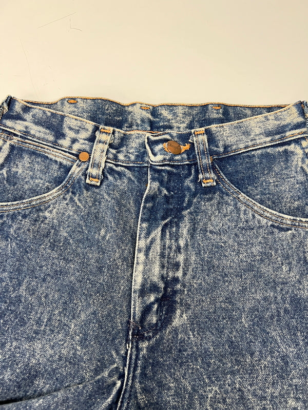 【中古品】【レディース】 WRANGLER ラングラー ACID WASH BLUE DENIM JEANS 14MWZGS アシッドウォッシュ ブルーデニムジーンズ ボトムス デニムパンツ 156-260830-kk-08-hon サイズ：5 カラー：ライトインディゴ 万代Net店