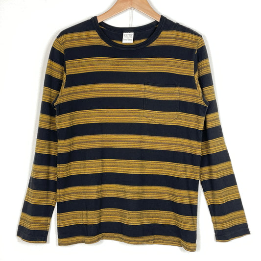 【中古品】【メンズ】 COOTIE クーティー CREWNECK STRIPE L/S TEE クルーネック ストライプ ロング スリーブ Tシャツ 長袖 トップス 142-260906-sa-28-teih サイズ：S カラー：イエロー 万代Net店