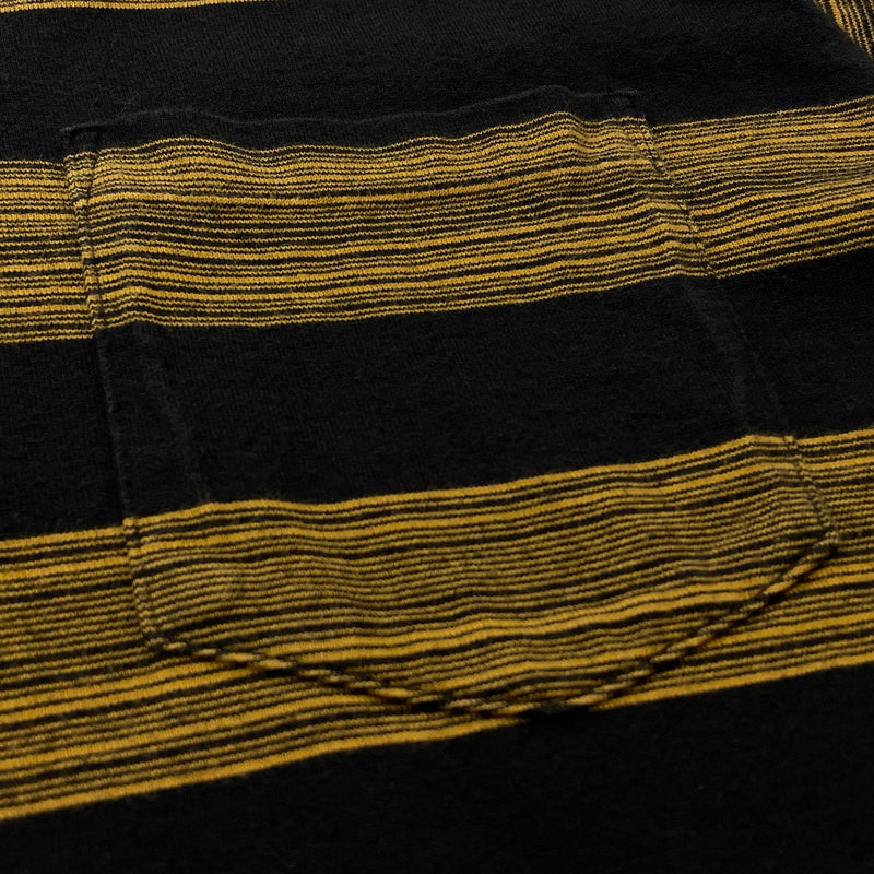 【中古品】【メンズ】 COOTIE クーティー CREWNECK STRIPE L/S TEE クルーネック ストライプ ロング スリーブ Tシャツ 長袖 トップス 142-260906-sa-28-teih サイズ：S カラー：イエロー 万代Net店
