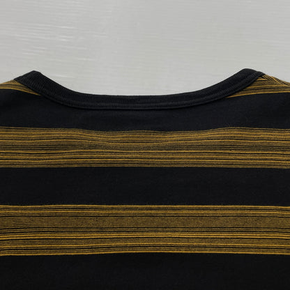 【中古品】【メンズ】 COOTIE クーティー CREWNECK STRIPE L/S TEE クルーネック ストライプ ロング スリーブ Tシャツ 長袖 トップス 142-260906-sa-28-teih サイズ：S カラー：イエロー 万代Net店