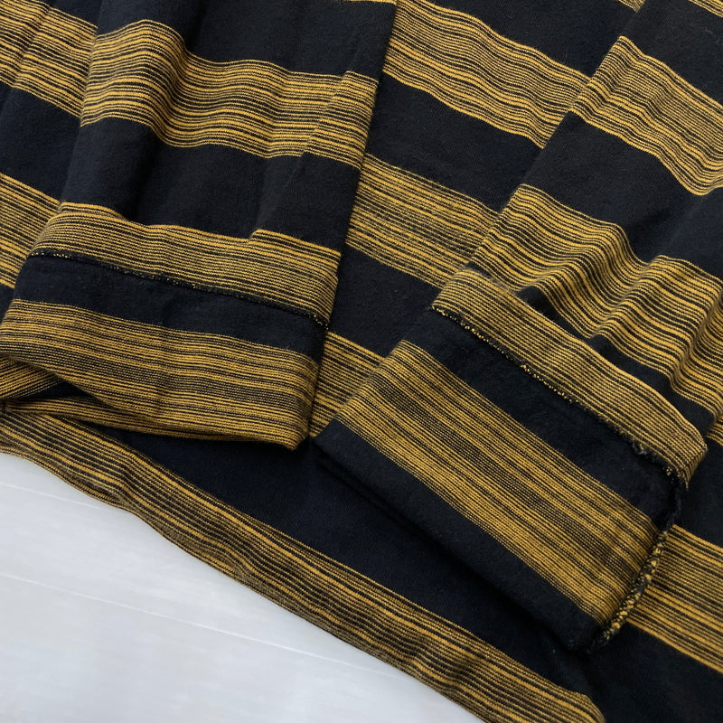 【中古品】【メンズ】 COOTIE クーティー CREWNECK STRIPE L/S TEE クルーネック ストライプ ロング スリーブ Tシャツ 長袖 トップス 142-260906-sa-28-teih サイズ：S カラー：イエロー 万代Net店