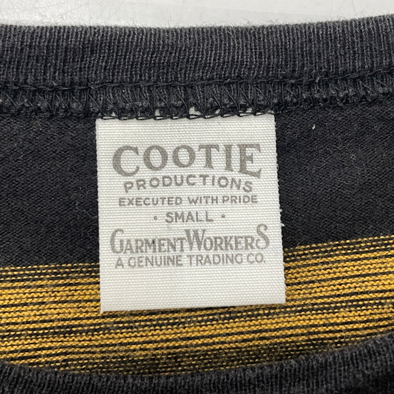【中古品】【メンズ】 COOTIE クーティー CREWNECK STRIPE L/S TEE クルーネック ストライプ ロング スリーブ Tシャツ 長袖 トップス 142-260906-sa-28-teih サイズ：S カラー：イエロー 万代Net店