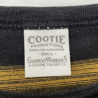 【中古品】【メンズ】 COOTIE クーティー CREWNECK STRIPE L/S TEE クルーネック ストライプ ロング スリーブ Tシャツ 長袖 トップス 142-260906-sa-28-teih サイズ：S カラー：イエロー 万代Net店