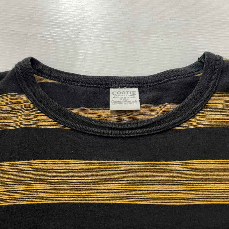 【中古品】【メンズ】 COOTIE クーティー CREWNECK STRIPE L/S TEE クルーネック ストライプ ロング スリーブ Tシャツ 長袖 トップス 142-260906-sa-28-teih サイズ：S カラー：イエロー 万代Net店