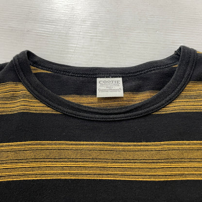 【中古品】【メンズ】 COOTIE クーティー CREWNECK STRIPE L/S TEE クルーネック ストライプ ロング スリーブ Tシャツ 長袖 トップス 142-260906-sa-28-teih サイズ：S カラー：イエロー 万代Net店