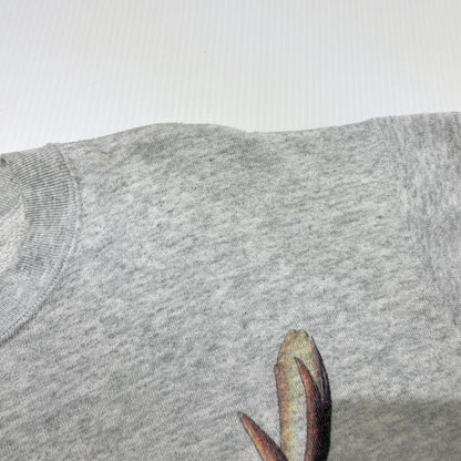 【中古品】【メンズ】 FRUIT OF THE LOOM フルーツ オブ ザ ルーム 90's ELK PRINT SWEAT 90年代 エルク プリント スウェット 長袖 トップス トレーナー 145-260828-yo-15-teih サイズ：L カラー：グレー 万代Net店