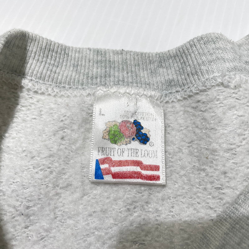 【中古品】【メンズ】 FRUIT OF THE LOOM フルーツ オブ ザ ルーム 90's ELK PRINT SWEAT 90年代 エルク プリント スウェット 長袖 トップス トレーナー 145-260828-yo-15-teih サイズ：L カラー：グレー 万代Net店