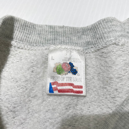 【中古品】【メンズ】 FRUIT OF THE LOOM フルーツ オブ ザ ルーム 90's ELK PRINT SWEAT 90年代 エルク プリント スウェット 長袖 トップス トレーナー 145-260828-yo-15-teih サイズ：L カラー：グレー 万代Net店