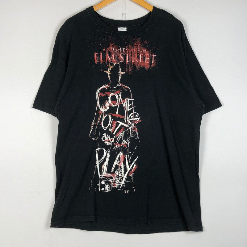 【中古品】【メンズ】 ANVIL アンビル A NIGHTMSRE ON ELM STREET エルム街の悪夢 Tシャツ 半袖 トップス 145-260711-sa-12-tei サイズ：XL カラー：ブラック 万代Net店