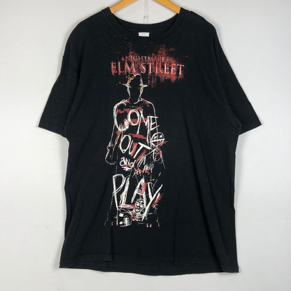 【中古品】【メンズ】 ANVIL アンビル A NIGHTMSRE ON ELM STREET エルム街の悪夢 Tシャツ 半袖 トップス 145-260711-sa-12-tei サイズ：XL カラー：ブラック 万代Net店