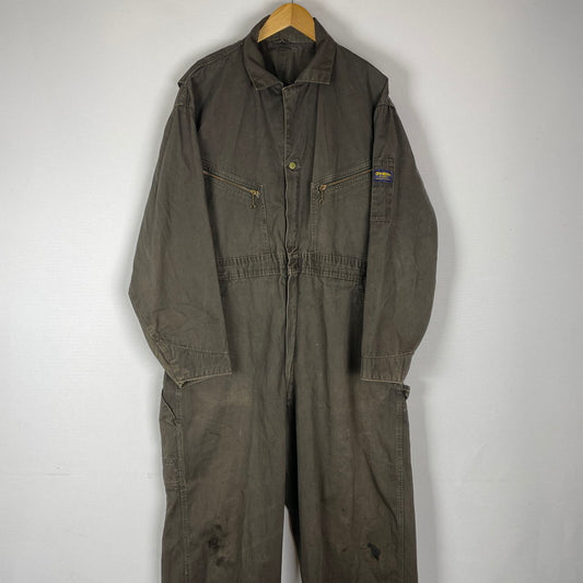 【現状渡し品】【メンズ】 OSHKOSH オシュコシュ 60's JUMP SUIT VINTAGE 60年代 ジャンプスーツ オールインワン ツナギ ヴィンテージ 145-251211-yy-17-tei サイズ：不明 カラー：ブラウン系 万代Net店