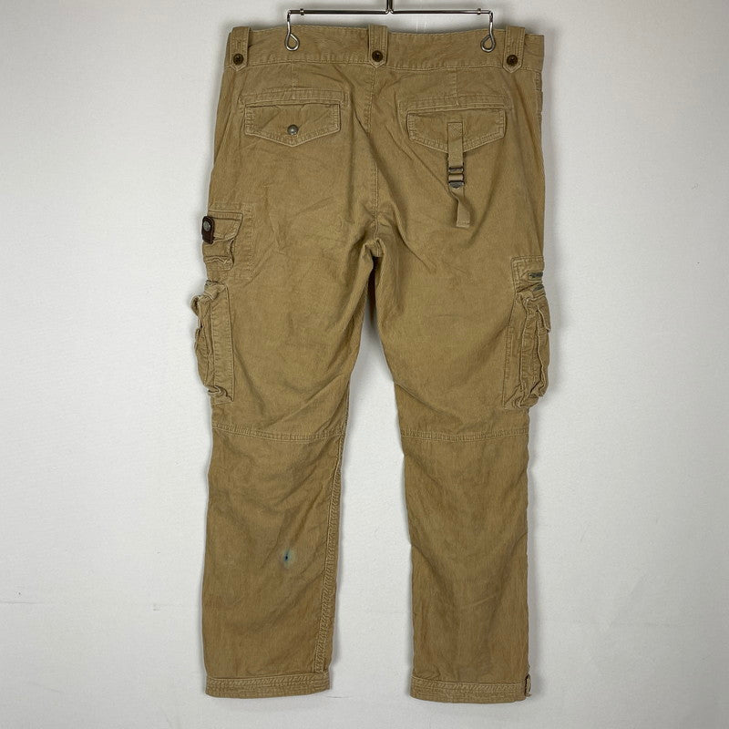 【中古品】【メンズ】 Polo by Ralph Lauren ポロバイラルフローレン CORDUROY CARGO PANTS コーデュロイ カーゴパンツ ボトムス 158-251211-yy-22-tei サイズ：36×30 カラー：ベージュ 万代Net店