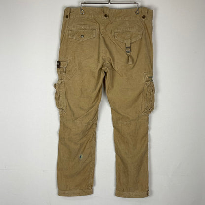 【中古品】【メンズ】 Polo by Ralph Lauren ポロバイラルフローレン CORDUROY CARGO PANTS コーデュロイ カーゴパンツ ボトムス 158-251211-yy-22-tei サイズ：36×30 カラー：ベージュ 万代Net店