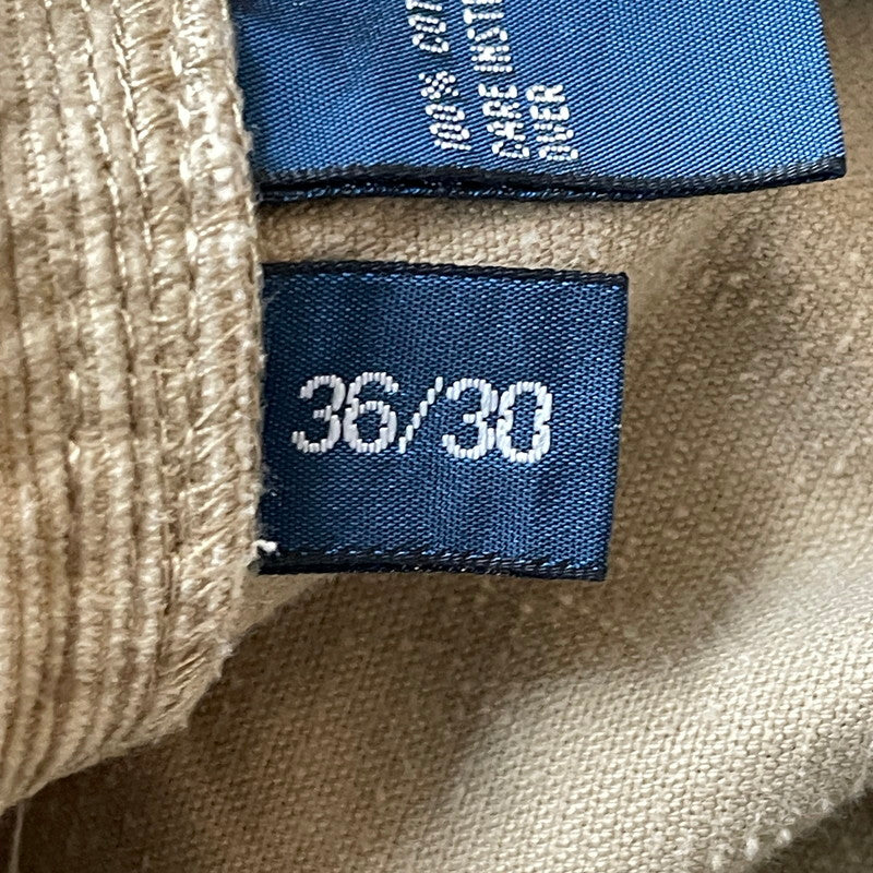 【中古品】【メンズ】 Polo by Ralph Lauren ポロバイラルフローレン CORDUROY CARGO PANTS コーデュロイ カーゴパンツ ボトムス 158-251211-yy-22-tei サイズ：36×30 カラー：ベージュ 万代Net店