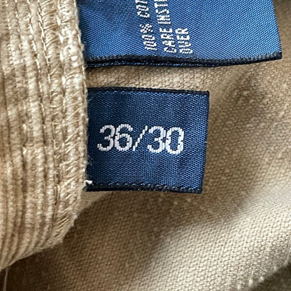 【中古品】【メンズ】 Polo by Ralph Lauren ポロバイラルフローレン CORDUROY CARGO PANTS コーデュロイ カーゴパンツ ボトムス 158-251211-yy-22-tei サイズ：36×30 カラー：ベージュ 万代Net店