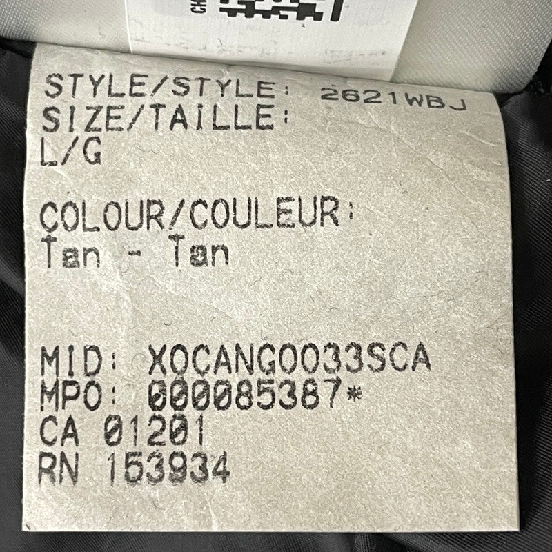 【中古品】【レディース】 CANADA GOOSE カナダグース BRYDEN PUFFER BLACK LABEL 2621WBJ ブライデン パッファー ブラックレーベル アウター ダウンジャケット 168-251211-yy-23-tei サイズ：L カラー：Tan 万代Net店