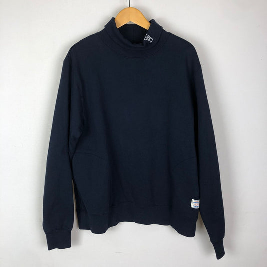【中古品】【メンズ】 WOODBLOCK ウッドブロック 25SS SWEAT TURTLE NECK WB-25SS-003 スウェット タートルネック 長袖 トップス プルオーバー 140-251212-ks-04-tei サイズ：XL カラー：NAVY 万代Net店