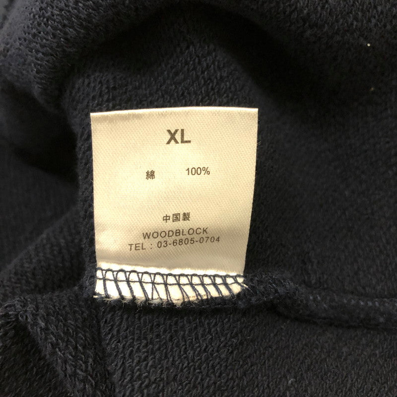 【中古品】【メンズ】 WOODBLOCK ウッドブロック 25SS SWEAT TURTLE NECK WB-25SS-003 スウェット タートルネック 長袖 トップス プルオーバー 140-251212-ks-04-fuz サイズ：XL カラー：NAVY 万代Net店