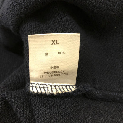 【中古品】【メンズ】 WOODBLOCK ウッドブロック 25SS SWEAT TURTLE NECK WB-25SS-003 スウェット タートルネック 長袖 トップス プルオーバー 140-251212-ks-04-fuz サイズ：XL カラー：NAVY 万代Net店