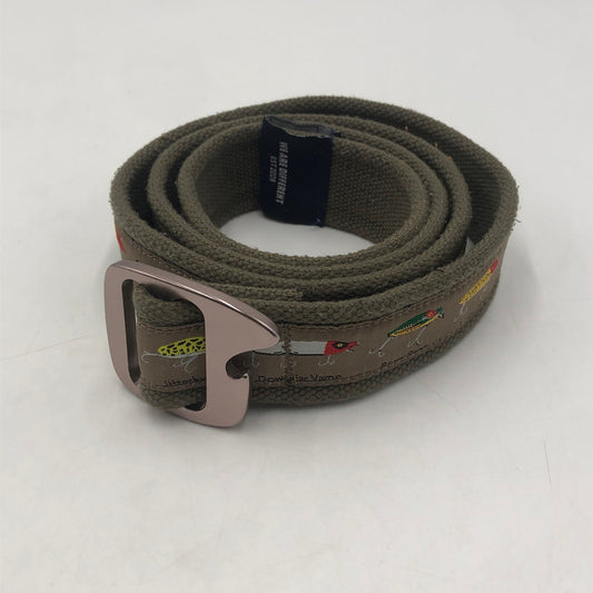 【中古品】【メンズ】 BISON DESIGNS バイソンデザインズ × STABRIDGE スタブリッジ 別注 コラボ BBQ BELT BBQ ベルト アクセサリー 服飾雑貨 USA製 205-251214-yy-03-tei サイズ：L カラー：マルチカラー 万代Net店