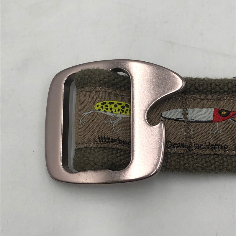 【中古品】【メンズ】 BISON DESIGNS バイソンデザインズ × STABRIDGE スタブリッジ 別注 コラボ BBQ BELT BBQ ベルト アクセサリー 服飾雑貨 USA製 205-251214-yy-03-tei サイズ：L カラー：マルチカラー 万代Net店