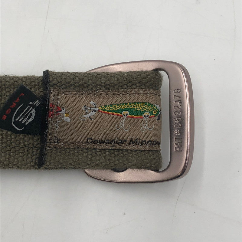 【中古品】【メンズ】 BISON DESIGNS バイソンデザインズ × STABRIDGE スタブリッジ 別注 コラボ BBQ BELT BBQ ベルト アクセサリー 服飾雑貨 USA製 205-251214-yy-03-tei サイズ：L カラー：マルチカラー 万代Net店