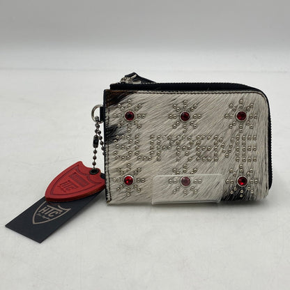 【中古品】【メンズ】 Supreme シュプリーム × HTC エイチティーシー 別注 コラボ 23SS STUDDED WALLET スタッズ ウォレット 財布 200-260128-yy-22-tei カラー：ホワイト 万代Net店