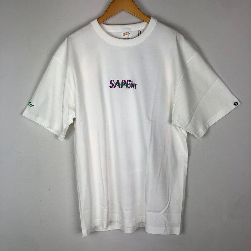 【中古美品】【メンズ】 SAPEur サプール HARLEQUIN S/S TEE A0023-471 ハーレクイン ショートスリーブ Tシャツ 半袖 トップス 142-251212-ks-09-tei サイズ：L カラー：ホワイト 万代Net店