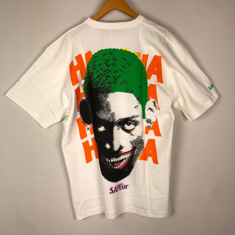 【中古美品】【メンズ】 SAPEur サプール HARLEQUIN S/S TEE A0023-471 ハーレクイン ショートスリーブ Tシャツ 半袖 トップス 142-251212-ks-09-tei サイズ：L カラー：ホワイト 万代Net店