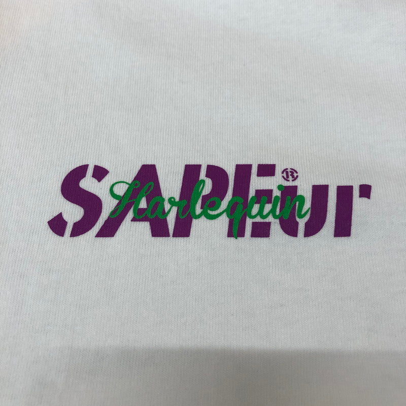 【中古美品】【メンズ】 SAPEur サプール HARLEQUIN S/S TEE A0023-471 ハーレクイン ショートスリーブ Tシャツ 半袖 トップス 142-251212-ks-09-tei サイズ：L カラー：ホワイト 万代Net店