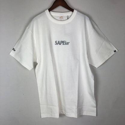 【中古美品】【メンズ】 SAPEur サプール GEORGETOWN HEAD S/S TEE A0023-356 ジョージタウン ヘッド ショートスリーブ Tシャツ 半袖 トップス 142-251212-ks-10-tei サイズ：L カラー：ホワイト 万代Net店