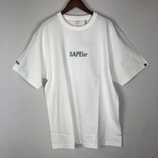 【中古美品】【メンズ】 SAPEur サプール GEORGETOWN HEAD S/S TEE A0023-356 ジョージタウン ヘッド ショートスリーブ Tシャツ 半袖 トップス 142-251212-ks-10-tei サイズ：L カラー：ホワイト 万代Net店