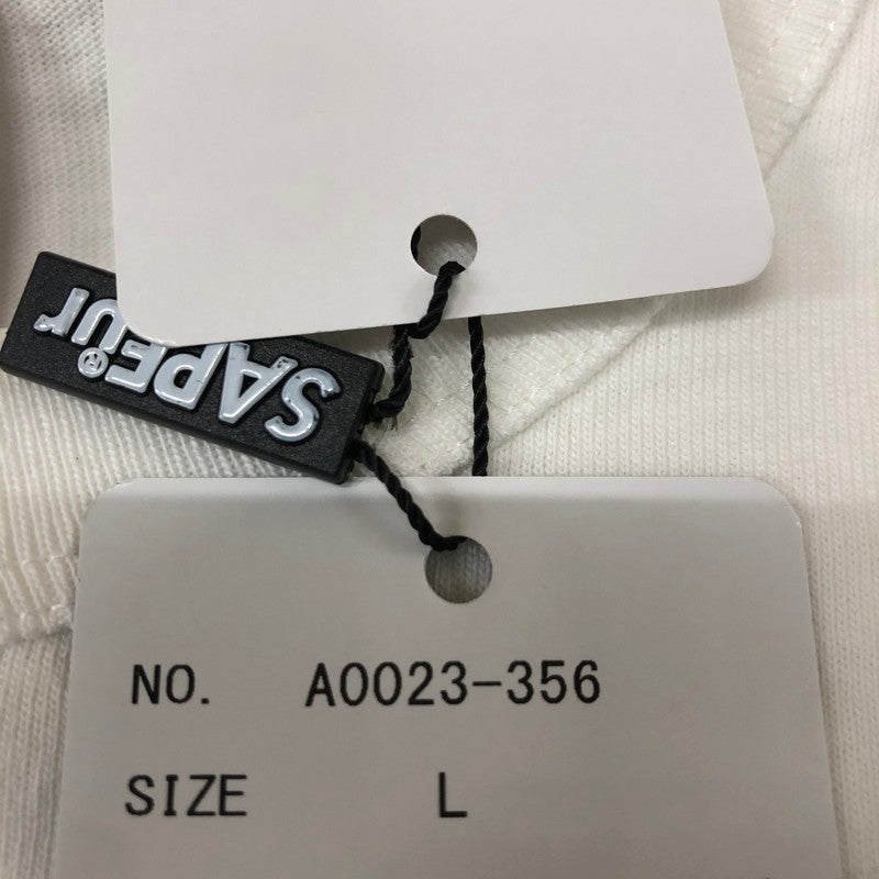 【中古美品】【メンズ】 SAPEur サプール GEORGETOWN HEAD S/S TEE A0023-356 ジョージタウン ヘッド ショートスリーブ Tシャツ 半袖 トップス 142-251212-ks-10-tei サイズ：L カラー：ホワイト 万代Net店