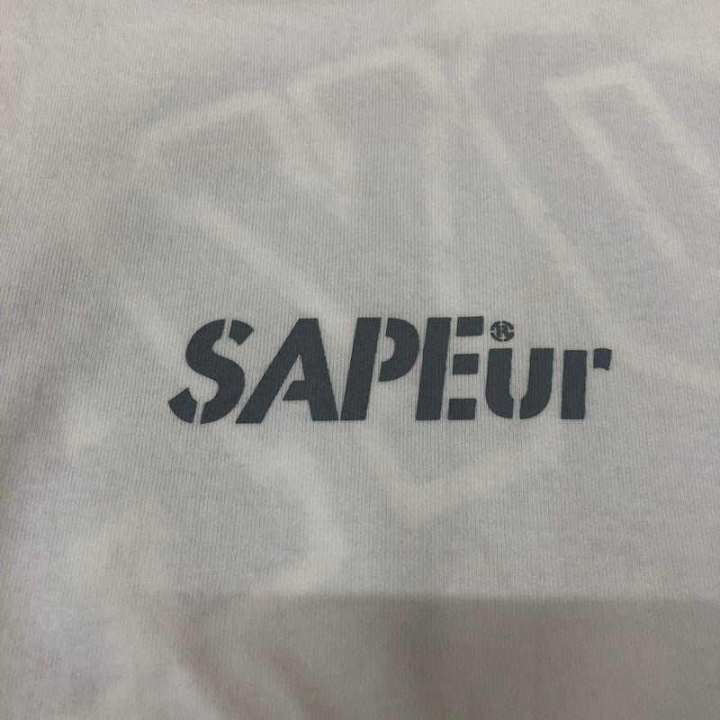 【中古美品】【メンズ】 SAPEur サプール GEORGETOWN HEAD S/S TEE A0023-356 ジョージタウン ヘッド ショートスリーブ Tシャツ 半袖 トップス 142-251212-ks-10-tei サイズ：L カラー：ホワイト 万代Net店