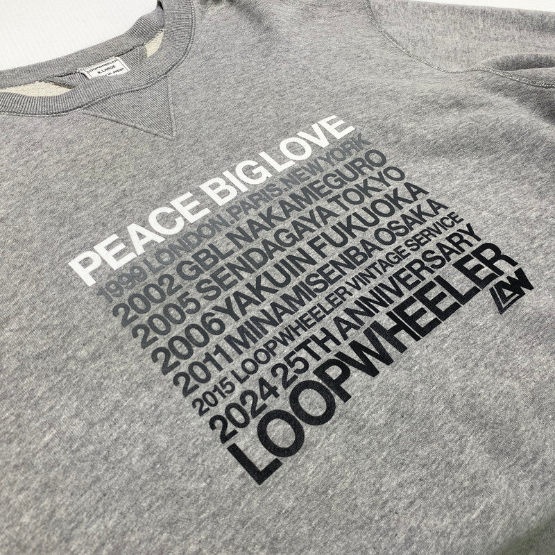 【中古品】【メンズ】 LOOPWHEELER ループウィラー SWEAT MADE IN JAPAN スウェット トップス トレーナー 日本製 147-260704-ss-03-tei サイズ：XL カラー：グレー 万代Net店