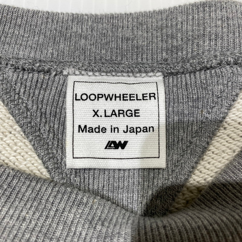 【中古品】【メンズ】 LOOPWHEELER ループウィラー SWEAT MADE IN JAPAN スウェット トップス トレーナー 日本製 147-260704-ss-03-tei サイズ：XL カラー：グレー 万代Net店