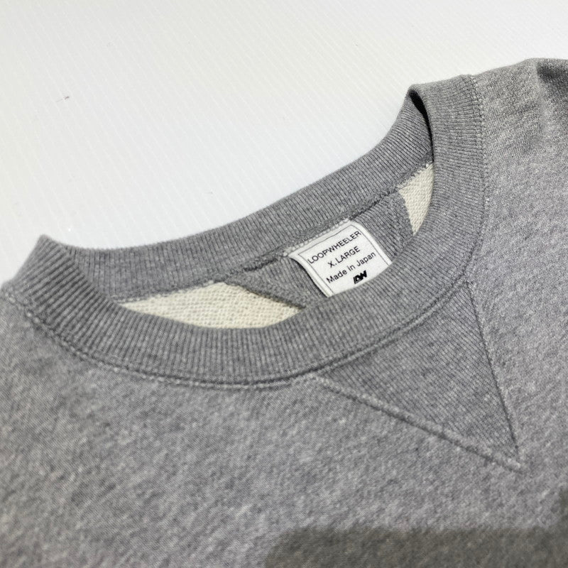 【中古品】【メンズ】 LOOPWHEELER ループウィラー SWEAT MADE IN JAPAN スウェット トップス トレーナー 日本製 147-260704-ss-03-tei サイズ：XL カラー：グレー 万代Net店