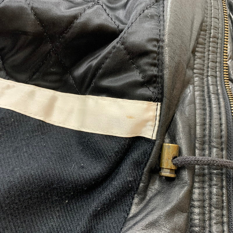 【中古品】【メンズ】 HARLEY DAVIDSON ハーレーダビッドソン RAM LEATHER JACKET H-102 ラム レザー ジャケット アウター 革 145-251214-ts-13-fuz サイズ：L カラー：ブラック/ブラウン 万代Net店