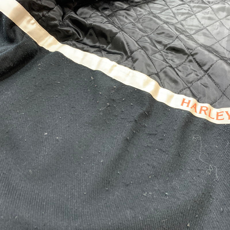 【中古品】【メンズ】 HARLEY DAVIDSON ハーレーダビッドソン RAM LEATHER JACKET H-102 ラム レザー ジャケット アウター 革 145-251214-ts-13-fuz サイズ：L カラー：ブラック/ブラウン 万代Net店
