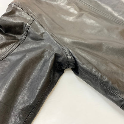 【中古品】【メンズ】 HARLEY DAVIDSON ハーレーダビッドソン RAM LEATHER JACKET H-102 ラム レザー ジャケット アウター 革 145-251214-ts-13-fuz サイズ：L カラー：ブラック/ブラウン 万代Net店