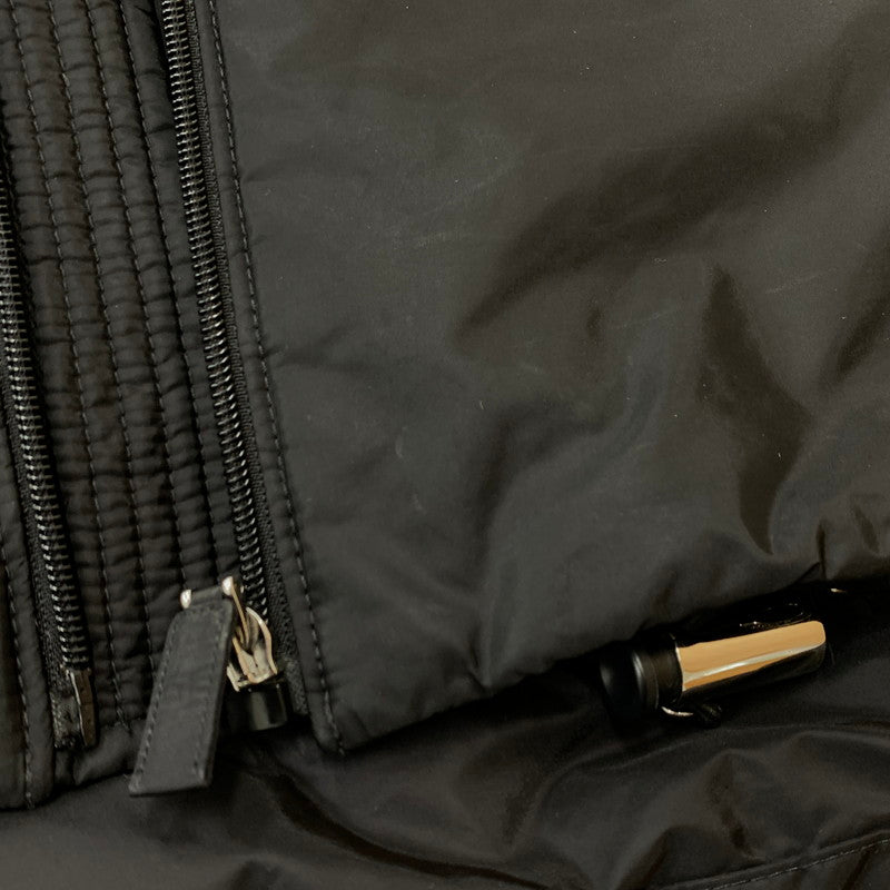 【中古品】【メンズ】 PRADA プラダ RE NYLON 三角ロゴ トライアングルプレート パファージャケット SGN955 S191 1WQ9 2022 メンズ ダウンジャケット 141-251214-ts-05-tei サイズ：48 カラー：ブラック 万代Net店