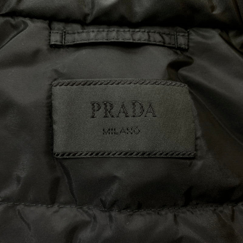 【中古品】【メンズ】 PRADA プラダ RE NYLON 三角ロゴ トライアングルプレート パファージャケット SGN955 S191 1WQ9 2022 メンズ ダウンジャケット 141-251214-ts-05-tei サイズ：48 カラー：ブラック 万代Net店